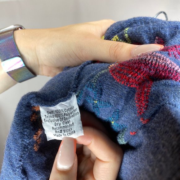 Johnny Was Biya Embroidered Duster Hooded Cardigan - Picture 5 of 7